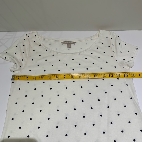 Never Worn Banana Republic Polka Dot T-shirt, Cream Black Medium - Picture 6 of 6